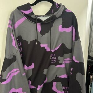 Anti Social Social Club Camo Hoodie 💜🖤